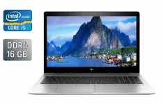 Ультрабук Б-клас HP EliteBook 850 G5 / 15.6" (1920x1080) IPS / Intel Core i5-8250U (4 (8) ядра по 1.6 - 3.4 GHz) / 16 GB DDR4 / 256 GB SSD / Intel HD Graphics 620 / TouchID / WebCam б/в
