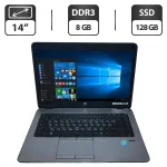 Ноутбук HP EliteBook 840 G1 / 14" (1600x900) TN / Intel Core i5-4200U (2 (4) ядра по 1.6 - 2.6 GHz) / 8 GB DDR3 / 128 GB SSD / Intel HD Graphics 4400 / WebCam б/в