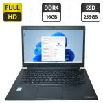 Ультрабук Toshiba Tecra X40-E / 14" (1920x1080) TN / Intel Core i5-8250U (4 (8) ядра по 1.6 - 3.4 GHz) / 16 GB DDR4 / 256 GB SSD / Intel UHD Graphics 620 / WebCam б/в
