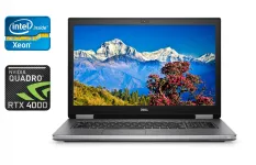 Мобільна робоча станція Dell Precision 7740 / 17.3" (1920x1080) IPS / Intel Xeon E-2276M (6 (12) ядер по 2.8 - 4.7 GHz) / 32 GB DDR4 / 1000 GB SSD / nVidia Quadro RTX 4000, 8 GB GDDR6, 256-bit / WebCam / Windows 10 б/в
