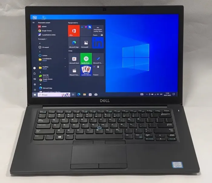 Ноутбук Dell Latitude 7490 / 14" (1920x1080) IPS / Intel Core i5-8350U (4 (8) ядра по 1.7 - 3.6 GHz) / 8 GB DDR4 / 256 GB SSD M.2 / Intel UHD Graphics 620 / WebCam / Windows 10 Pro б/в - зображення 3