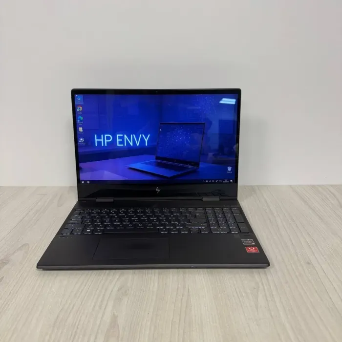 Ультрабук-трансформер Б-клас HP Envy x360 15m-ds0011dx / 15.6" (1920x1080) IPS Touch / AMD Ryzen 5 3500U (4 (8) ядра по 2.1 - 3.7 GHz) / 16 GB DDR4 / 256 GB SSD NVMe / AMD Radeon Vega 8 Graphics / WebCam б/в - зображення 2