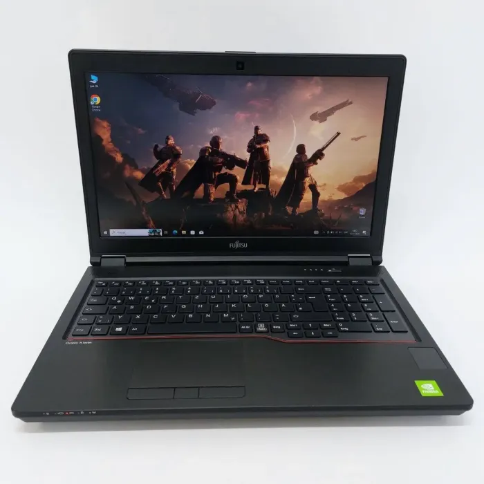 Мобільна робоча станція Fujitsu Celsius H780 / 15,6" (1920x1080) IPS / Intel Core i7-8750H (6 (12) ядер по 2,2 - 4,1 ГГц) / 32 ГБ DDR4 / 512 ГБ SSD / nVidia Quadro P600, 4 ГБ GDDR5, 128-біт / Веб-камера / Windows 11 Pro б/в - зображення 2