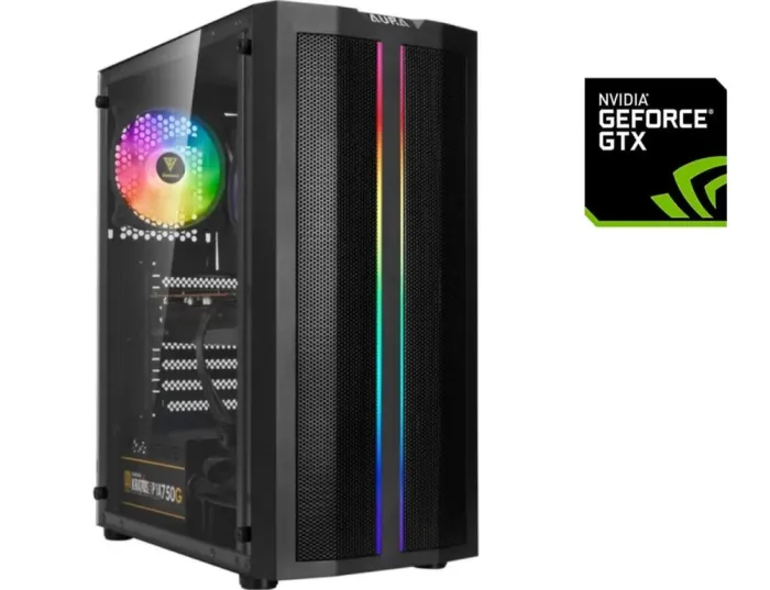 Ігровий ПК Gamdias Aura GC3 Tower NEW / Intel Core i3-10105F (4 (8) ядер 3,7 - 4,4 ГГц) NEW / 16 ГБ DDR4 NEW / 500 ГБ SSD NEW / nVidia GeForce GTX 1060, 6 ГБ GDDR5, 192-bit / 550 Вт NEW б/в - зображення 1