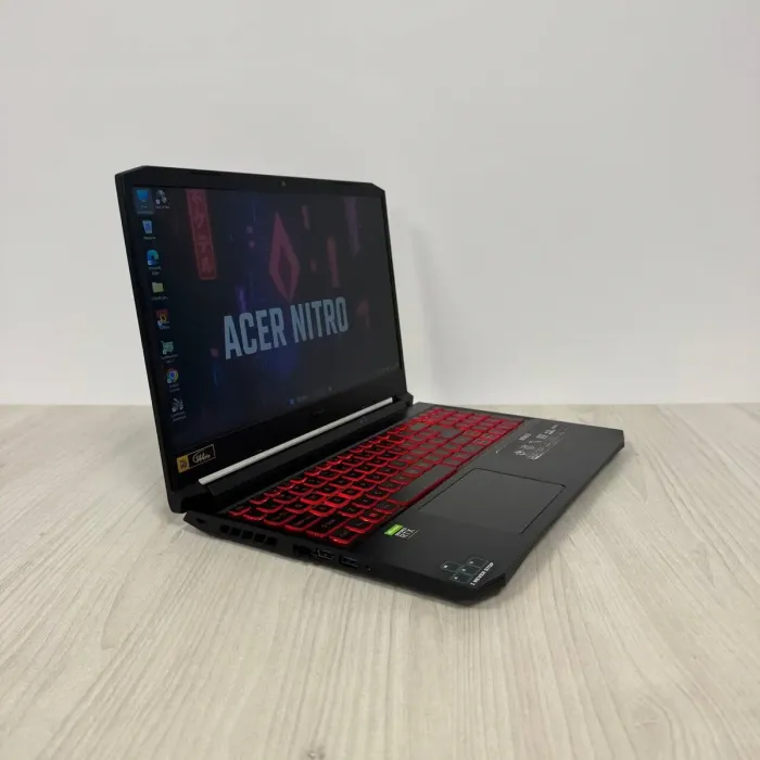 Ігровий ноутбук Б-клас Acer Nitro 5 AN515-55 / 15.6" (1920x1080) IPS / Intel Core i5-11400H (6 (12) ядер по 2.7 - 4.5 GHz) / 16 GB DDR4 / 512 GB SSD NVMe / nVidia GeForce RTX 3050 Ti, 4 GB GDDR6, 128-bit / WebCam б/в - зображення 4