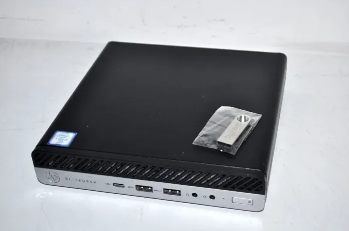 Неттоп HP EliteDesk 800 G3 Desktop Mini USFF / Intel Core i5-6500T (4 ядра по 2.5 - 3.1 GHz) / 32 GB DDR4 / 500 GB SSD NEW / Intel UHD Graphics 630 / DisplayPort / Windows 11 Pro / Блок живлення б/в - зображення 6