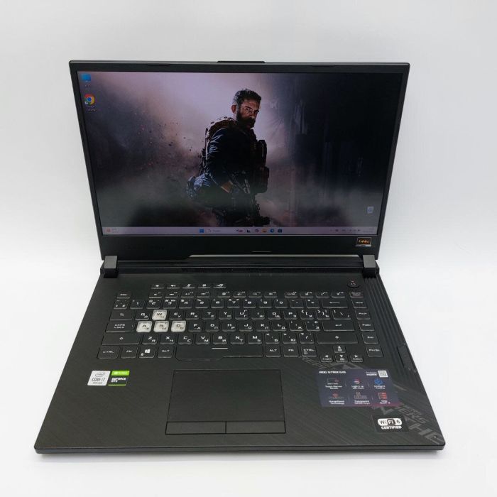 Ігровий ноутбук Asus Rog Strix Gaming / 15.6" (1920x1080) IPS / Intel Core i7-10750H (6 (12) ядер по 2.6 - 5.0 GHz) / 16 GB DDR4 / 512 GB SSD M.2 NVMe / nVidia GeForce GTX 1650, 4 GB GDDR6, 128-bit / WebCam / Win 11 Pro б/в - зображення 3