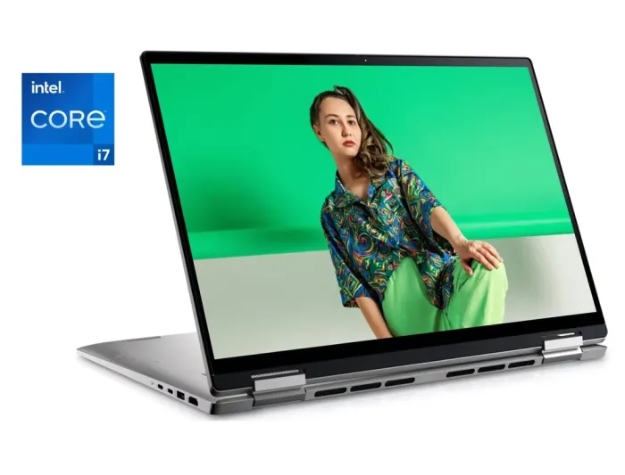 Ноутбук-трансформер Б-клас Dell Inspiron 16 7620 2-in-1 / 16" (1920x1080) IPS Touch / Intel Core i7-1280P (14 (20) ядер по 1.3 - 4.8 GHz) / 16 GB DDR4 / 512 GB SSD M.2 / Intel Iris Xe Graphics / WebCam / Win 11 б/в - зображення 1