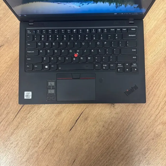 Ультрабук Б-клас Lenovo Thinkpad X1 Carbon Gen 7 / 14" (1920x1080) IPS / Intel Core i7-10710U (6 (12) ядер по 1.1 - 4.7 GHz) / 16 GB DDR4 / 512 GB SSD / Intel Iris Xe Graphics / WebCam б/в - зображення 7