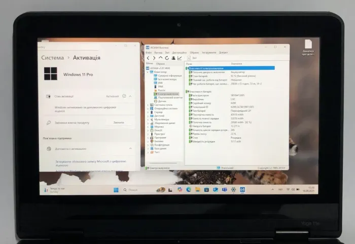 Нетбук-трансформер Б-клас Lenovo ThinkPad Yoga 11e G5 / 11.6" (1366x768) IPS Touch / Intel Celeron N4100 (4 ядра по 1.1 - 2.4 GHz) / 8 GB DDR4 / 128 GB SSD / Intel UHD Graphics 600 / WebCam / Win 11 Pro б/в - зображення 10