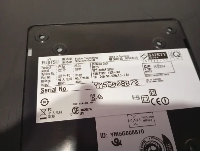 Неттоп Fujitsu Esprimo Q956 USFF / Intel Core i5-6500T (4 ядра по 2.5 - 3.1 GHz) / 8 GB DDR4 / 256 GB SSD / Intel HD Graphics 530 / Wi-Fi б/в - зображення 6