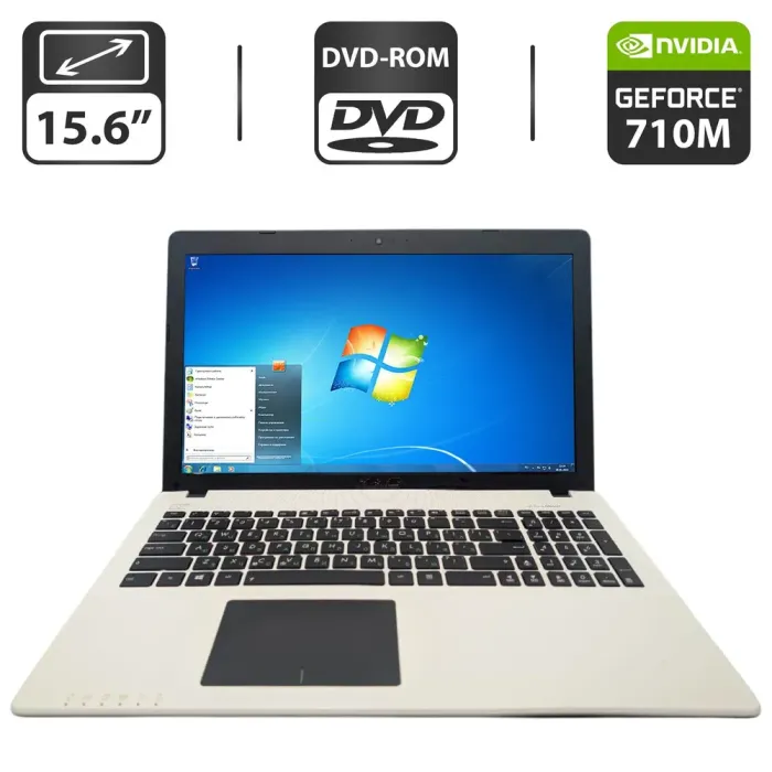 Ноутбук Asus R513C / 15.6" (1366x768) TN / Intel Pentium 2117U (2 ядра по 1.8 GHz) / 6 GB DDR3 / 500 GB HDD / nVidia GeForce 710M, 1 GB GDDR3, 64-bit / WebCam / DVD-ROM б/в - зображення 1