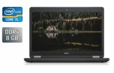 Ноутбук Dell Latitude E5470 / 14" (1366x768) TN / Intel Core i5-6300U (2 (4) ядра по 2.4 - 3.0 GHz) / 8 GB DDR4 / 240 GB SSD / Intel HD Graphics 520 / WebCam / Fingerprint / Windows 10 б/в
