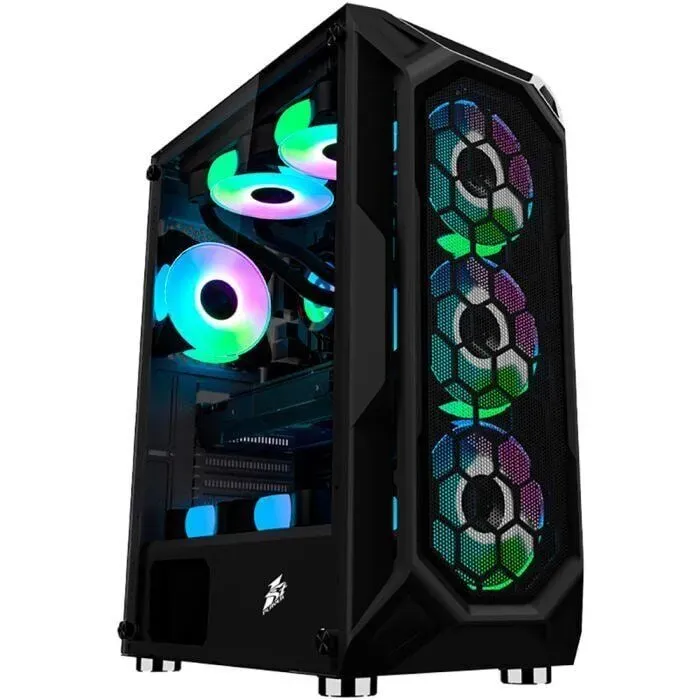 Ігровий ПК STALKER X6-BK-4F1 Tower / AMD Ryzen 5 8400F (6 (12) ядер по 4,2 - 4,7 ГГц) / 32 ГБ DDR5 / 1000 ГБ SSD / nVidia GeForce RTX 5060 Ti, 8 ГБ GDDR7, 128-bit - зображення 2