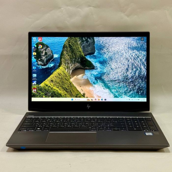 Мобільна робоча станція Б-клас HP ZBook 15v G5 / 15.6" (1920x1080) IPS / Intel Core i7-8850H (6 (12) ядер по 2.6 - 4.3 GHz) / 16 GB DDR4 / 512 GB SSD / nVidia Quadro P600, 4 GB GDDR5, 128-bit / WebCam / Windows 11 Pro б/в - зображення 2