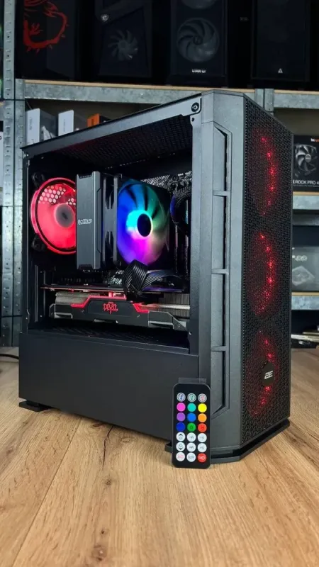 Збірка під замовлення: комп'ютер 2E Gaming PC Case Calleo GB700 Tower / AMD Ryzen 5 3600 (6 (12) ядер по 3.6 - 4.2 GHz) / 16 GB DDR4 / 500 GB SSD M.2 / AMD Radeon RX 5700 XT, 8 GB GDDR6, 256-bit / 650W б/в - зображення 4