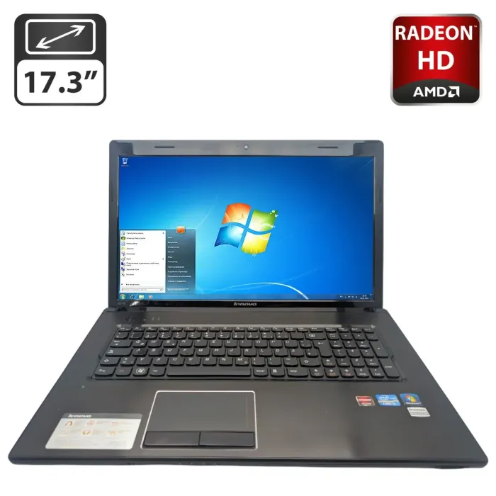 Ноутбук Lenovo G770 / 17.3" (1600x900) TN / Intel Core i5-2410M (2 (4) ядра по 2.3 - 2.9 GHz) / 8 GB DDR3 / 1000 GB HDD / AMD Radeon HD 6650M, 1 GB GDDR3, 128-bit / WebCam / DVD-ROM б/в - изображение 1