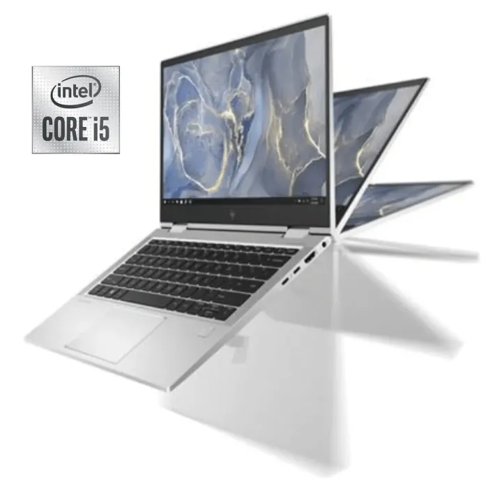 Ультрабук-трансформер Б-клас HP EliteBook x360 830 G7 / 13.3" (1920x1080) IPS Touch / Intel Core i5-10310U (4 (8) ядра по 1.7 - 4.4 GHz) / 16 GB DDR4 / 256 GB SSD / Intel UHD Graphics / WebCam / Win 11 Pro б/в - зображення 1