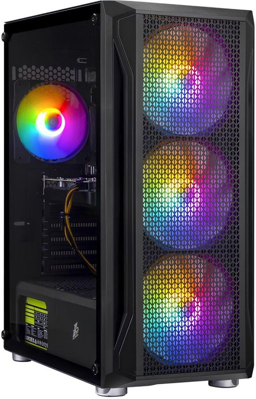 Ігровий ПК DTop Gaming i95R RGB SSD Tower / Intel Core i5-4590 (4 ядра по 3,3 - 3,7 ГГц) / 16 ГБ DDR3 / 480 ГБ SSD / nVidia GeForce RTX 3050, 6 ГБ GDDR6, 96-біт / 450 Вт б/в - зображення 2