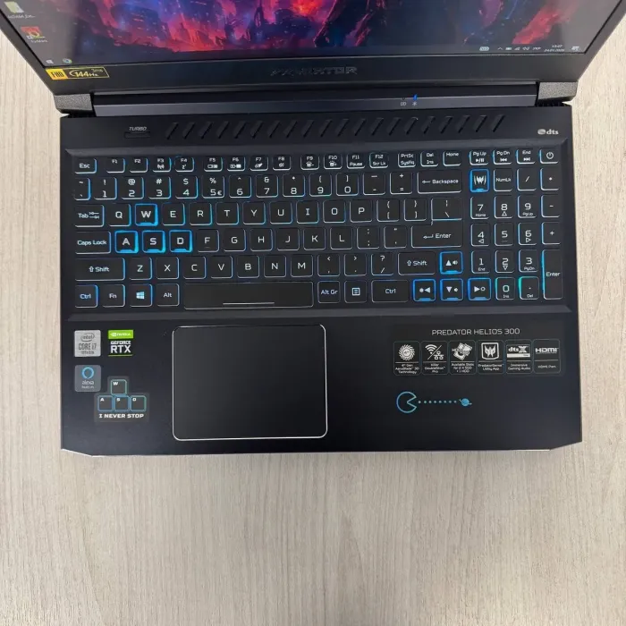 Ігровий ноутбук Acer Predator Helios PH315-53 / 15,6" (1920x1080) IPS / Intel Core i7-10750H (6 (12) ядер по 2,6 - 4,8 ГГц) / 16 ГБ DDR4 / 512 ГБ SSD / nVidia GeForce RTX 2060, 6 ГБ GDDR6, 192-біт / Веб-камера б/в - зображення 3