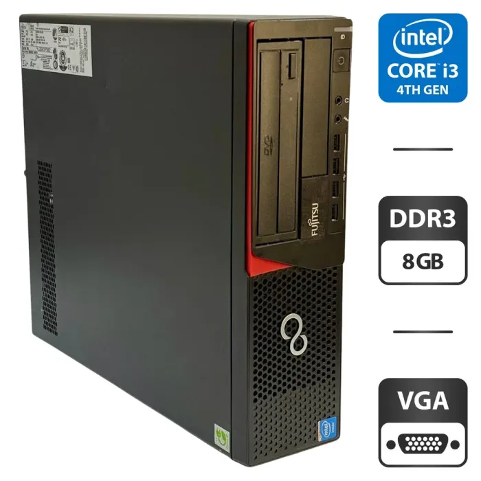 Комп'ютер Fujitsu Esprimo E720 E85 SFF / Intel Core i3-4160T (2 (4) ядра по 3.1 GHz) / 8 GB DDR3 / 500 GB HDD / Intel HD Graphics 4400 / DVD-ROM б/в - зображення 1