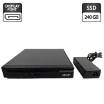 Неттоп Acer Veriton N4640G USFF / Intel Celeron G3900T (2 ядра по 2,6 ГГц) / 8 ГБ DDR3 / 128 ГБ SSD / Intel HD Graphics 510 / Блок живлення б/в