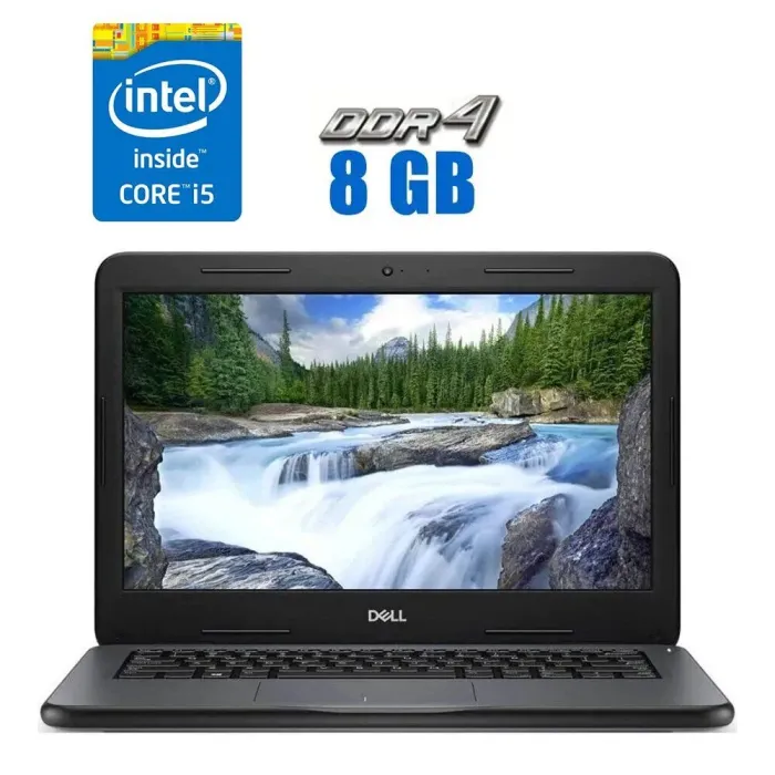 Ультрабук Dell Latitude 3310 / 13.3" (1366x768) TN / Intel Core i5-8265U (4 (8) ядра по 1.6 - 3.9 GHz) / 8 GB DDR4 / 256 GB SSD / Intel UHD Graphics / WebCam / Win 10 Pro б/в - зображення 1