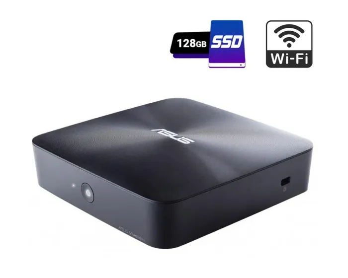Неттоп Asus VivoMini UN45 USFF / Intel Celeron N3000 (2 ядра по 1.04 - 2.08 GHz) / 4 GB DDR3 / 128 GB SSD / Intel HD Graphics / HDMI / Wi-Fi б/в - зображення 1