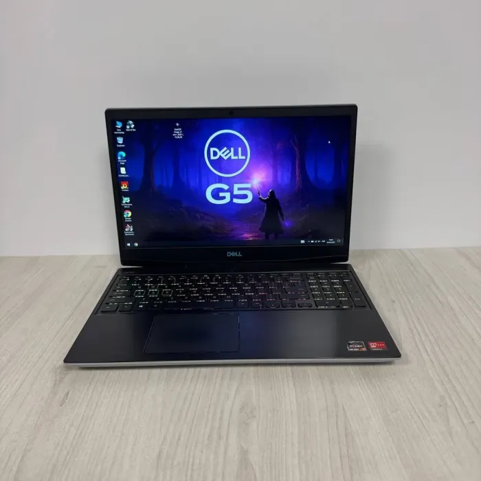 Ігровий ноутбук Б-класу Dell G5 5505 / 15,6" (1920x1080) IPS / AMD Ryzen 7 4800H (8 (16) ядер по 2.9 - 4.2 GHz) / 8 GB DDR4 / 256 GB SSD / AMD Radeon RX 5600M, 6 GB GDDR6, 192-bit / WebCam б/в - зображення 2