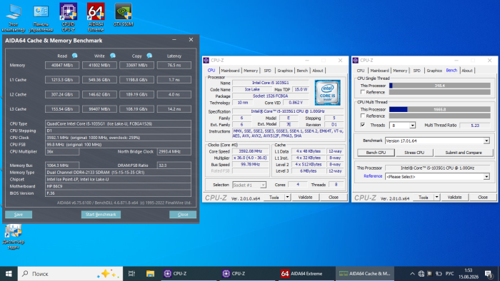Ультрабук HP 15-dy1051wm / 15.6" (1366x768) TN / Intel Core i5-1035G1 (4 (8) ядра по 1.0 - 3.6 GHz) / 16 GB DDR4 / 256 GB SSD M.2 / Intel UHD Graphics / WebCam / Win 10 Home б/в - зображення 6