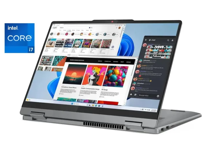 Ультрабук Lenovo IdeaPad 5 2-in-1 16IRU9-83DU001KU / 16" (1920x1200) IPS Touch / Intel Core 7 150U (10 (12) ядер по 1.8 - 5.4 GHz) / 16 GB DDR4 / 1000 GB SSD / Intel Graphics / WebCam / Win 11 Home б/в - зображення 1