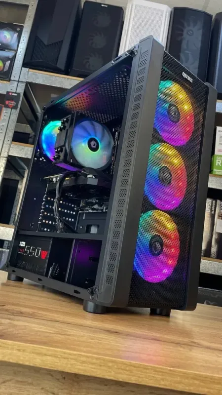 Ігровий ПК Qube Storm Black Tower / Intel Core i5-10400F (6 (12) ядер по 2.9 - 4.3 GHz) / 16 GB DDR4 / 1000 GB SSD M.2 / nVidia GeForce GTX 1660 Super, 6 GB GDDR6, 192-bit / 550W б/в - зображення 7