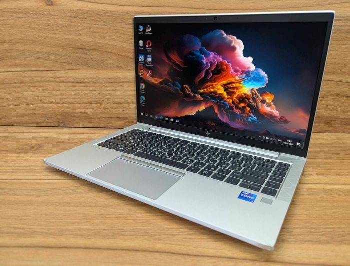 Ультрабук Б-клас HP EliteBook 840 G8 / 14" (1920x1080) IPS / Intel Core i7-1185G7 (4 (8) ядра по 3.0 - 4.8 GHz) / 16 GB DDR4 / 512 GB SSD / Intel Iris Xe Graphics / WebCam / TouchID / Windows 10 б/в - зображення 7