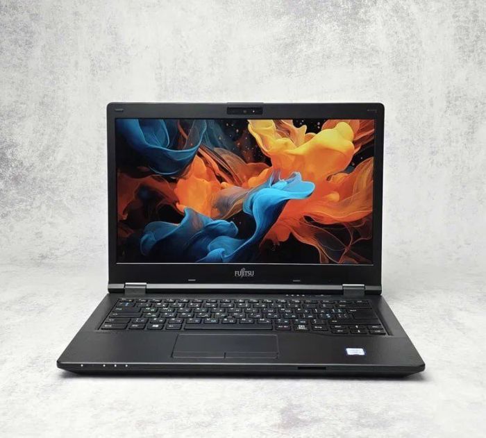 Ультрабук Fujitsu LifeBook E548 / 14" (1920x1080) IPS / Intel Core i5-8350U (4 (8) ядра по 1.7 - 3.6 GHz) / 8 GB DDR4 / 256 GB SSD / Intel UHD Graphics 620 / WebCam / Win 10 Pro б/в - зображення 2