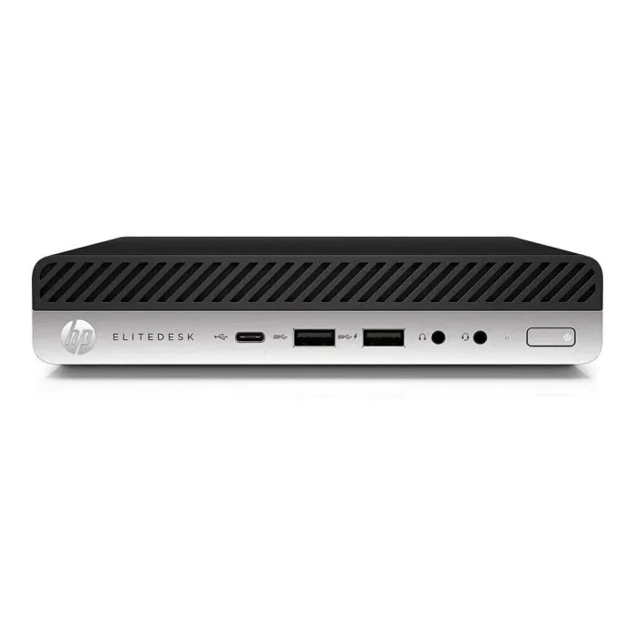 Неттоп HP EliteDesk 800 G4 Desktop Mini USFF / Intel Core i5-8600T (6 ядер по 2.3 - 3.7 GHz) / 16 GB DDR4 / 500 GB SSD / Intel UHD Graphics 630 / Wi-Fi б/в - зображення 2