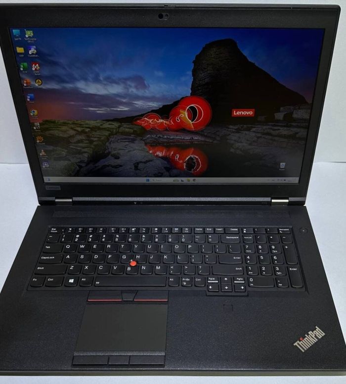 Мобільна робоча станція Lenovo ThinkPad P73 / 17.3" (1920x1080) IPS / Intel Core i7-9750H (6 (12) ядер по 2.6 - 4.5 GHz) / 32 GB DDR4 / 256 GB SSD + 256 GB SSD / nVidia Quadro RTX 3000, 6 GB GDDR6, 192-bit / WebCam / Win 11 Pro б/в - зображення 2