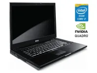 Мобільна робоча станція Б-клас Dell Precision M4500 / 15.6" (1920x1080) TN / Intel Core i7-740QM (4 (8) ядра по 1.73 - 2.93 GHz) / 8 GB DDR3 / 500 GB HDD / nVidia Quadro FX 880M, 1 GB GDDR3, 128-bit / WebCam / DVD-ROM б/в