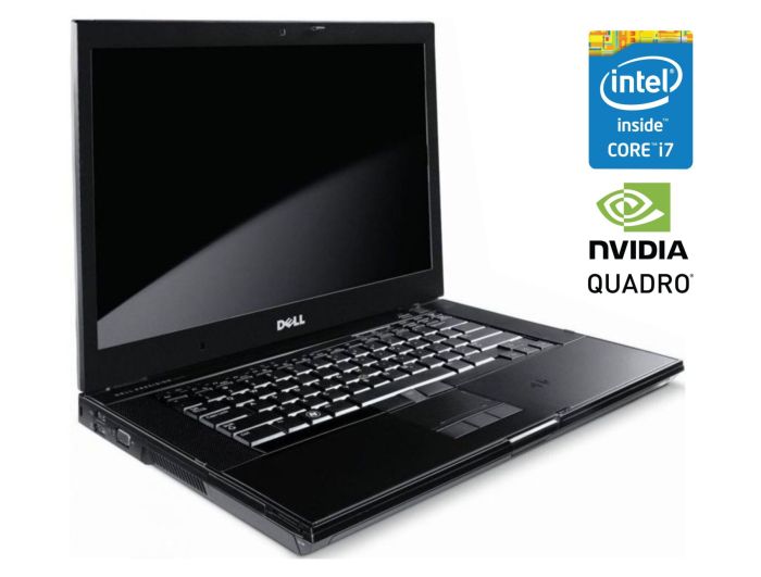 Мобільна робоча станція Б-клас Dell Precision M4500 / 15.6" (1920x1080) TN / Intel Core i7-740QM (4 (8) ядра по 1.73 - 2.93 GHz) / 8 GB DDR3 / 500 GB HDD / nVidia Quadro FX 880M, 1 GB GDDR3, 128-bit / WebCam / DVD-ROM б/в - зображення 1