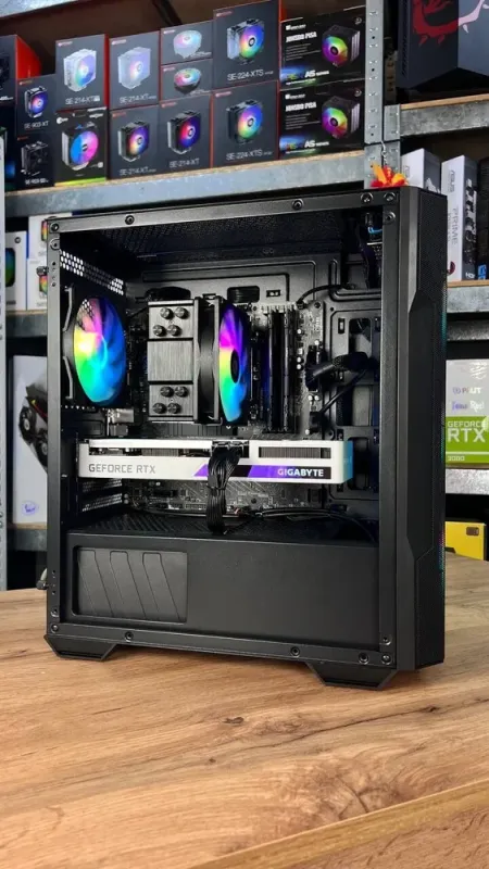 Збірка під замовлення: комп'ютер MSI MAG Forge M100R Black Tower / Intel Core i5-12400F (6 (12) ядер по 2.5 - 4.4 GHz) / 16 GB DDR4 / 500 GB SSD M.2 / nVidia GeForce RTX 3070, 8 GB GDDR6, 256-bit / 650W б/в - зображення 5