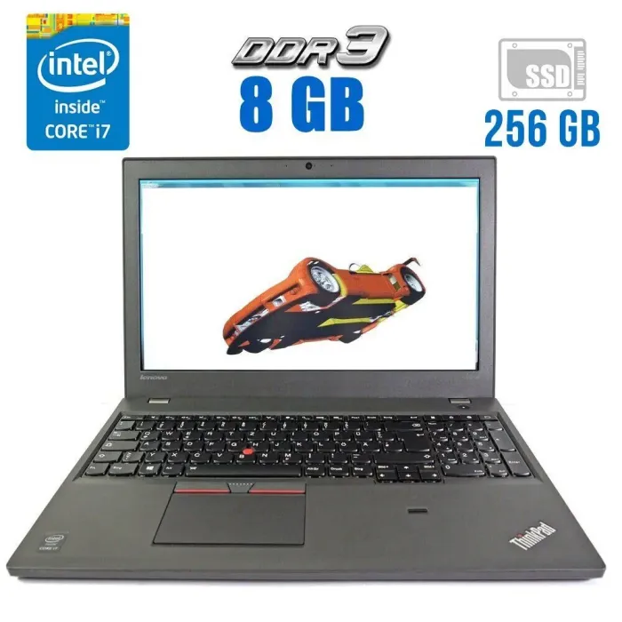 Роб. станція Lenovo ThinkPad W550s / 15.6" TN / Core i7-5500U (2(4) ядра по 2.4-3GHz) / 8GB DDR3 / 256GB SSD / Quadro K620M, 2GB/ WebCam / Дві батареї б/в - зображення 1
