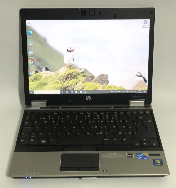 Нетбук Б-клас HP Elitebook 2540p / 12.1" (1280x800) TN / Intel Core i5-540M (2 (4) ядра по 2.53 - 3.06 GHz) / 6 GB DDR3 / 250 GB HDD / Intel HD Graphics / WebCam / Посилена батарея б/в - зображення 2