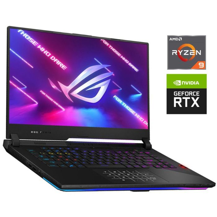 Ігровий ноутбук Asus ROG Strix SCAR 15 G533QS / 15.6" (1920x1080) IPS / AMD Ryzen 9 5900HS (8 (16) ядер по 3.0 - 4.6 GHz) / 32 GB DDR4 / 1000 GB SSD / nVidia GeForce RTX 3080, 16 GB GDDR6, 256-bit / WebCam б/в - зображення 1