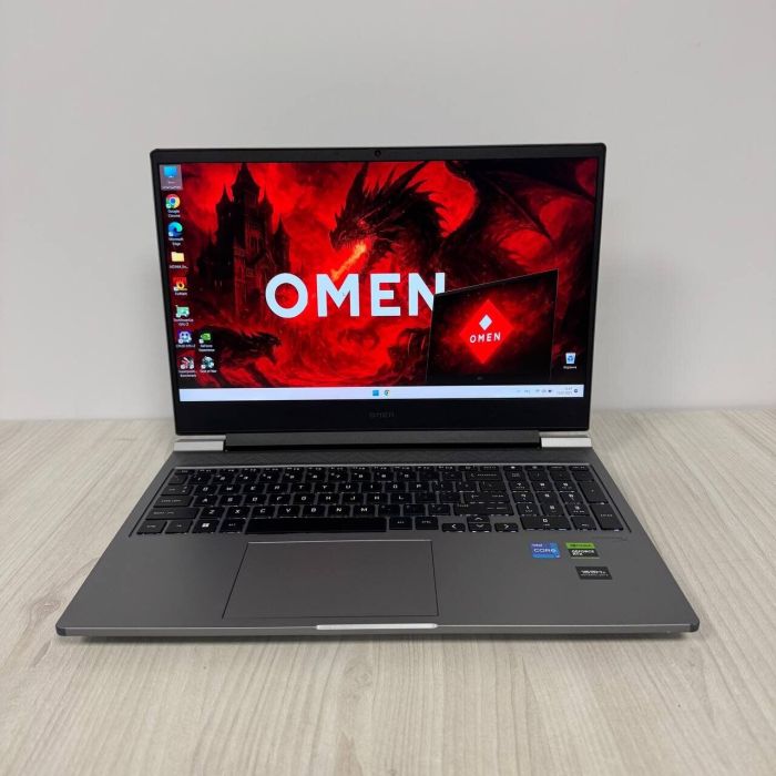 Ігровий ноутбук HP Omen 16-ae0001nr / 16.1" (1920x1080) IPS / Intel Core i7-14700HX (20 (28) ядер по 1.5 - 5.5 GHz) / 16 GB DDR5 / 512 GB SSD NVMe / nVidia GeForce RTX 4070, 8 GB GDDR6, 128-bit / WebCam б/в - зображення 2