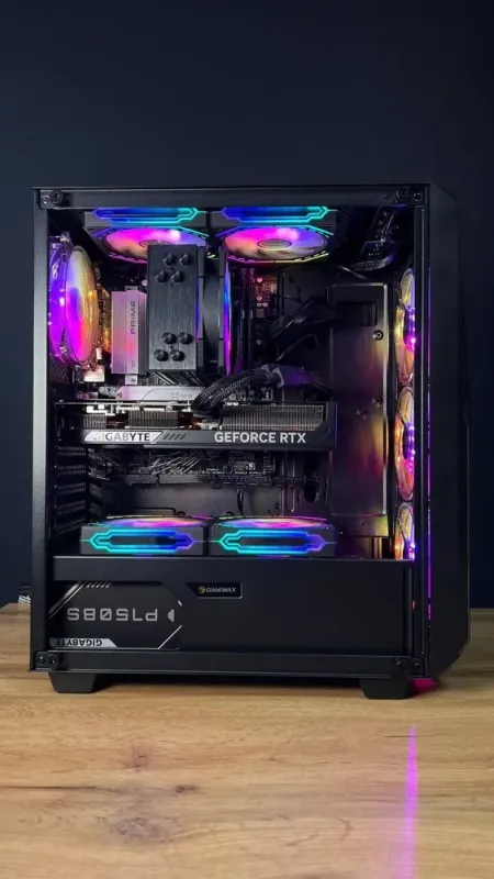 Збірка під замовлення: ігровий ПК GameMax Revolt Black Tower / AMD Ryzen 7 7700 (8 (16) ядер по 3.8 - 5.3 GHz) / 32 GB DDR5 / 1000 GB SSD M.2 / nVidia GeForce RTX 5070, 12 GB GDDR7, 192-bit / 750W - зображення 7