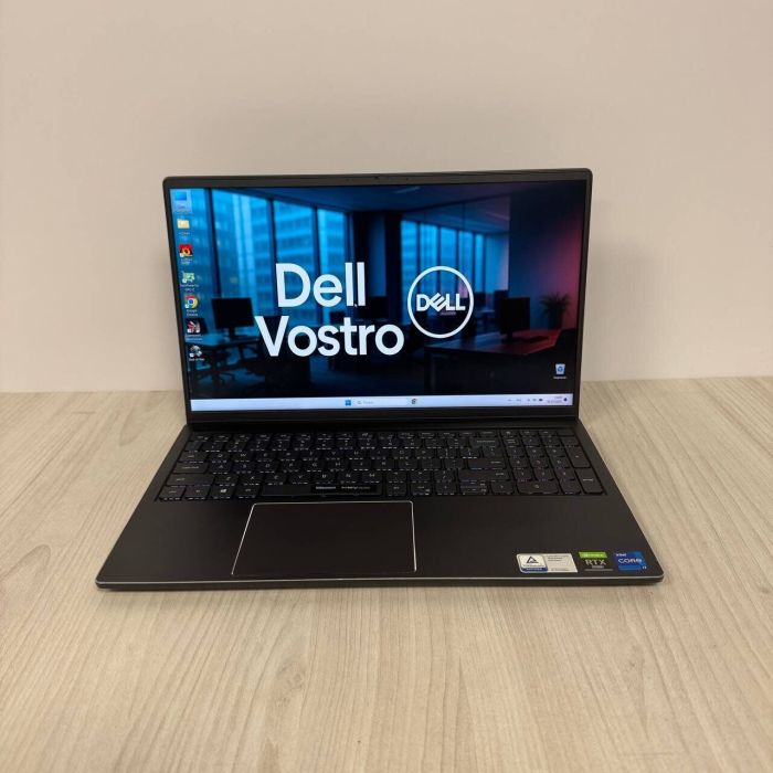 Ігровий ультрабук Б-класу Dell Vostro 15 7510 / 15,6" (1920x1080) IPS / Intel Core i7-11800H (8 (16) ядер по 2.3 - 4.6 GHz) / 16 GB DDR4 / 512 GB SSD NVMe / nVidia GeForce RTX 3050, 4 GB GDDR6, 128-bit / WebCam б/в - зображення 2