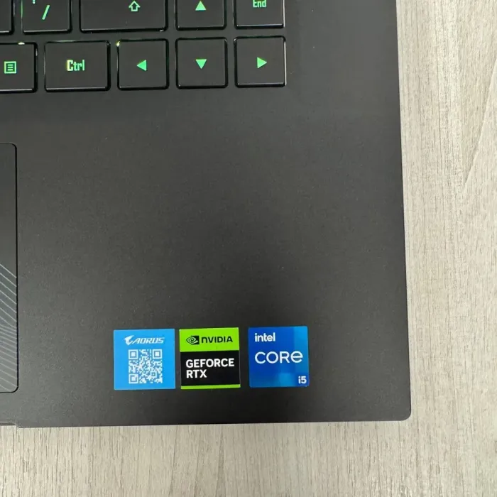 Ігровий ноутбук Б-класу Gigabyte Aorus 15 X5LF / 15.6" (1920x1080) IPS / Intel Core i5-13500H (12 (16) ядер по 3,5 - 4,7 ГГц) / 16 ГБ DDR5 / 512 ГБ SSD / nVidia GeForce RTX 4050, 6 ГБ GDDR6, 96-біт / WebCam б/в - зображення 8