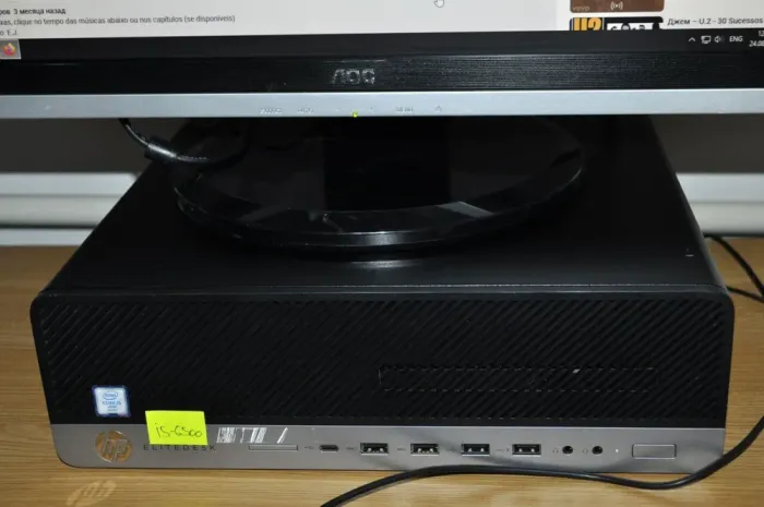 Комплект ПК: HP EliteDesk 800 G3 SFF / Intel Core i5-6500 (4 ядра по 3.2 - 3.6 GHz) / 8 GB DDR4 / 240 GB SSD NEW / Intel HD Graphics 530 + Монітор Б-клас 22" (1680x1050) TN / VGA / Різні бренди б/в - зображення 6