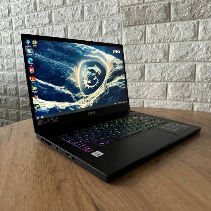 Ігровий ноутбук Б-клас MSI GS66 Stealth 10UE / 15.6" (1920x1080) IPS / Intel Core i7-10750H (6 (12) ядер по 2.6 - 5.0 GHz) / 16 GB DDR4 / 1000 GB SSD / nVidia GeForce RTX 3060, 6 GB GDDR6, 192-bit / WebCam б/в - зображення 4