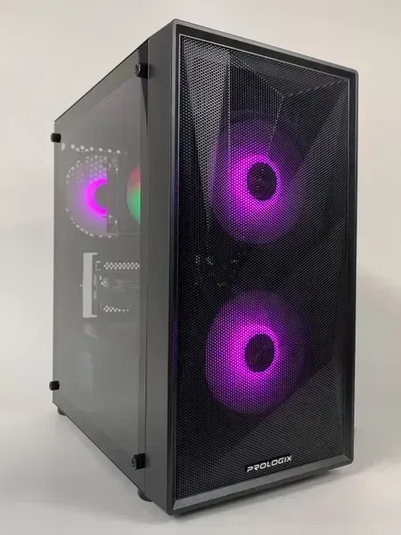 Ігровий ПК Prologix E102 / AMD Ryzen 5 5500 (6 (12) ядер по 3.6 - 4.2 GHz) / 16 GB DDR4 / 128 GB SSD + 2000 GB HDD / AMD Radeon RX 580 2048SP, 8 GB GDDR5, 256-bit / 500 W / ASRock B450M-HDV R4.0 б/в - зображення 2