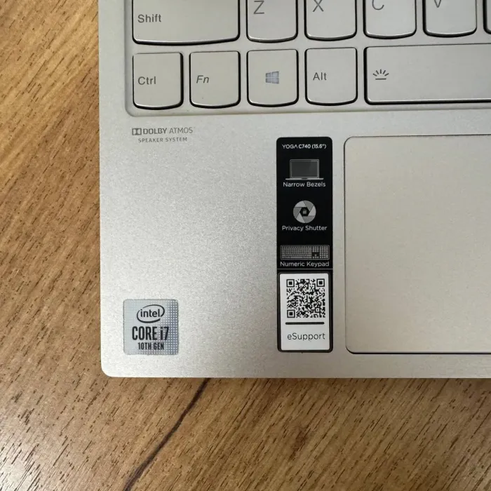 Ультрабук-трансформер Lenovo Yoga C740-15IML / 15.6" (1920x1080) IPS Touch / Intel Core i7-10510U (4 (8) ядра по 1.8 - 4.9 GHz) / 12 GB DDR4 / 512 GB SSD / Intel UHD Graphics / WebCam б/в - зображення 9